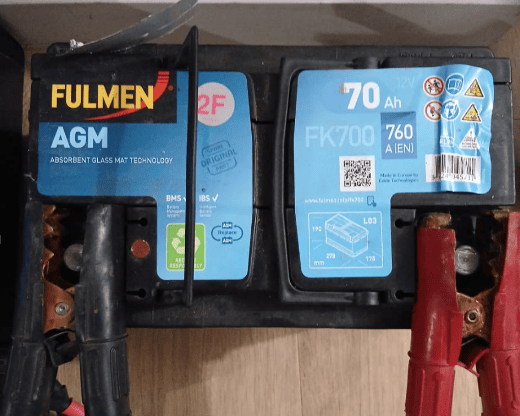 Batterie au plomb AGM avant régénération