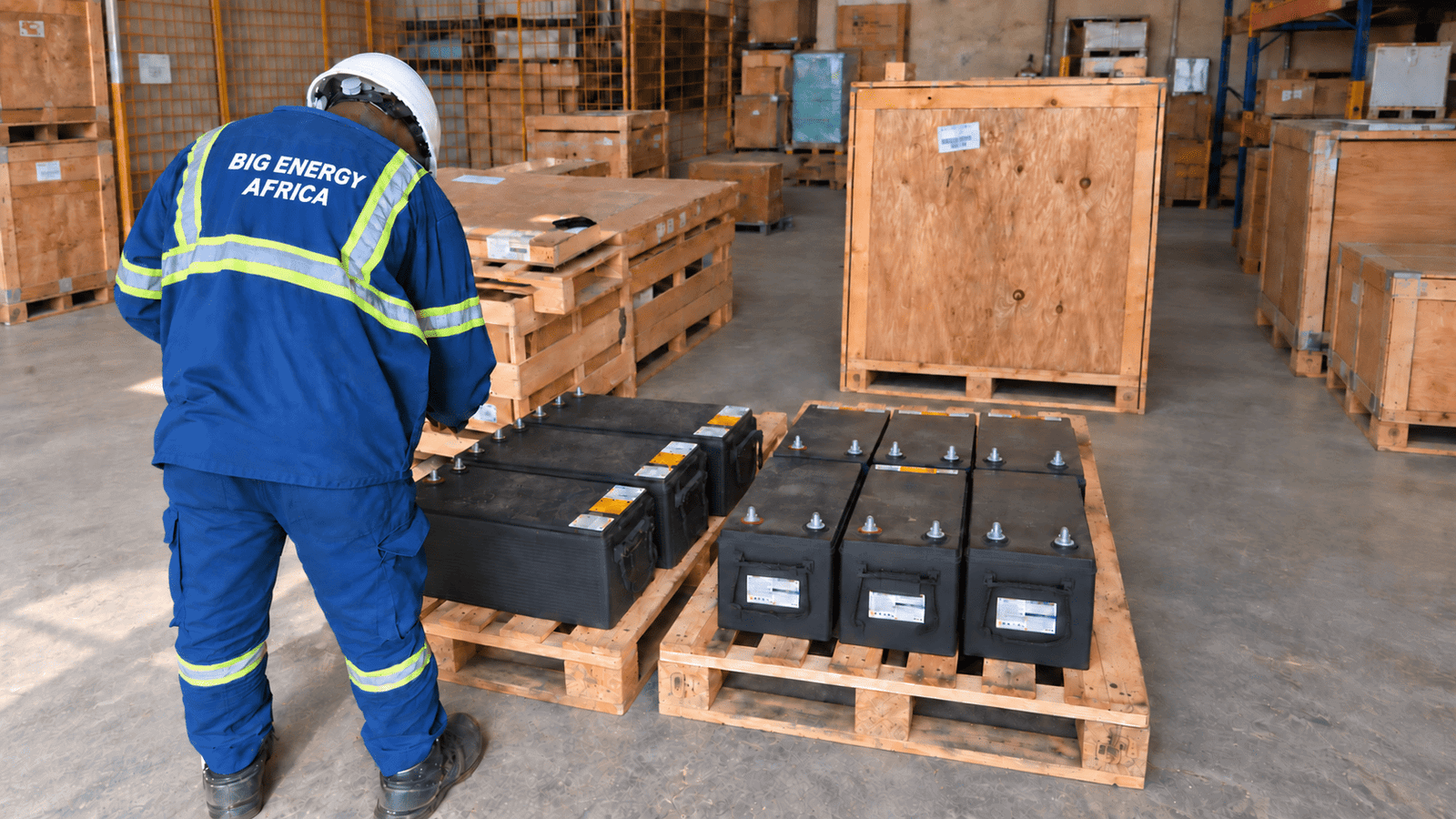 Diagnostic des batteries dans l'atelier BIG ENERGY AFRICA